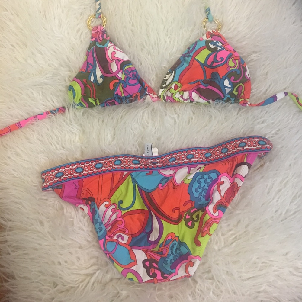 Trina Turk 70's style two piece sz 8